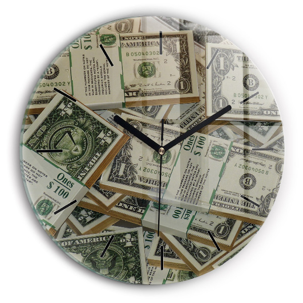 Reloj de pared redondo 1 dólar estadounidense