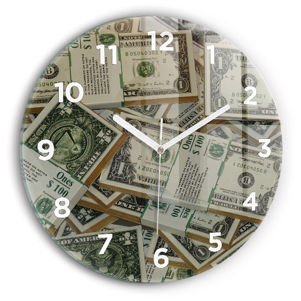 Reloj de pared redondo 1 dólar estadounidense