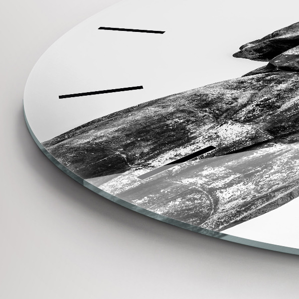 Reloj de cristal redondo La Estatua de la Libertad en Budapest