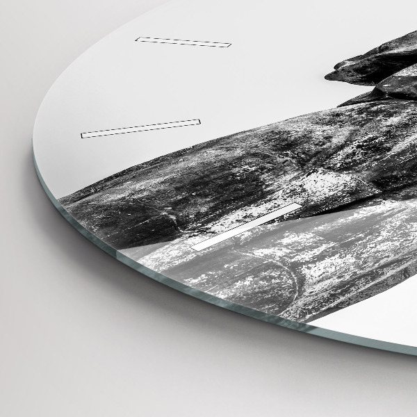 Reloj de cristal redondo La Estatua de la Libertad en Budapest