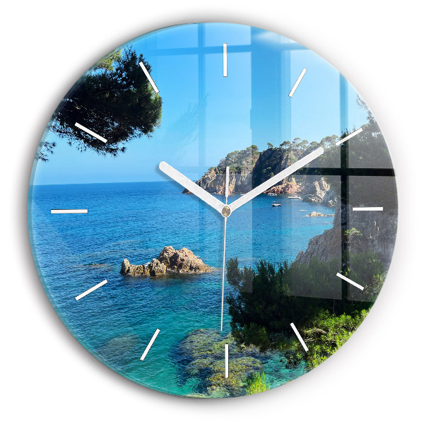 Reloj de cristal redondo Costa Brava