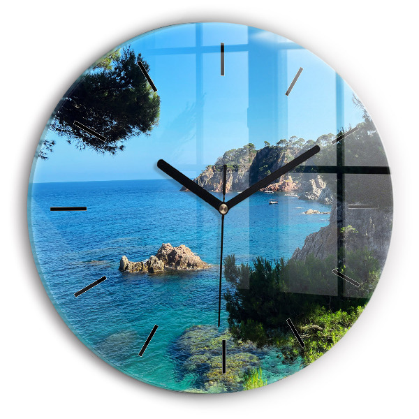 Reloj de cristal redondo Costa Brava