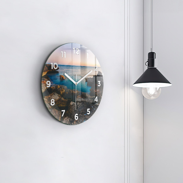Reloj de pared redondo Paisaje marino