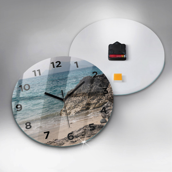 Reloj de pared redondo Vista del mar Mediterráneo