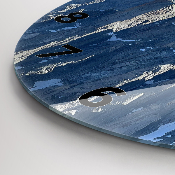 Reloj de pared redondo Los Alpes en invierno