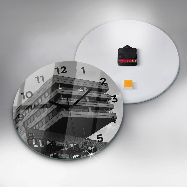 Reloj de cristal redondo Arquitectura en Amsterdam