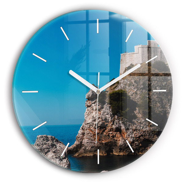 Reloj redondo pared Acantilados de Dubrovnik