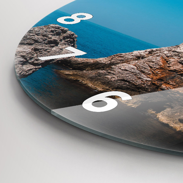 Reloj redondo pared Acantilados de Dubrovnik