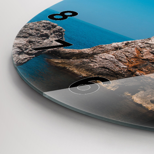 Reloj redondo pared Acantilados de Dubrovnik