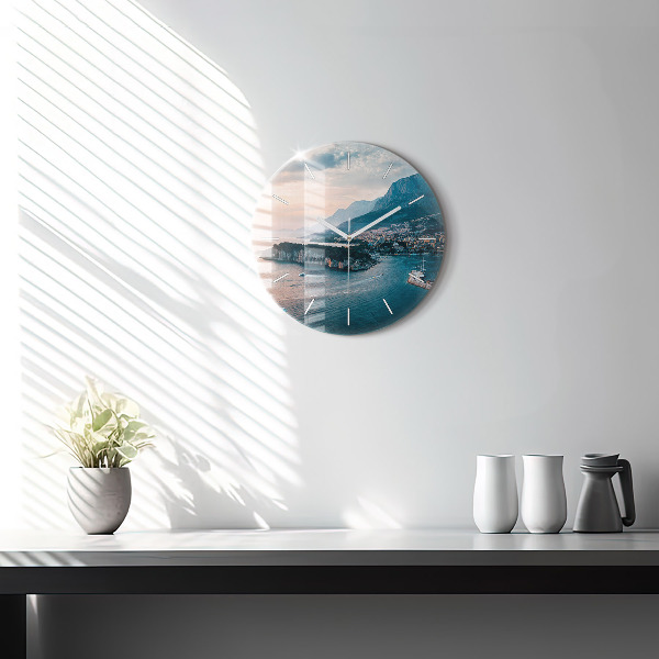 Reloj de pared redondo Isla en Croacia