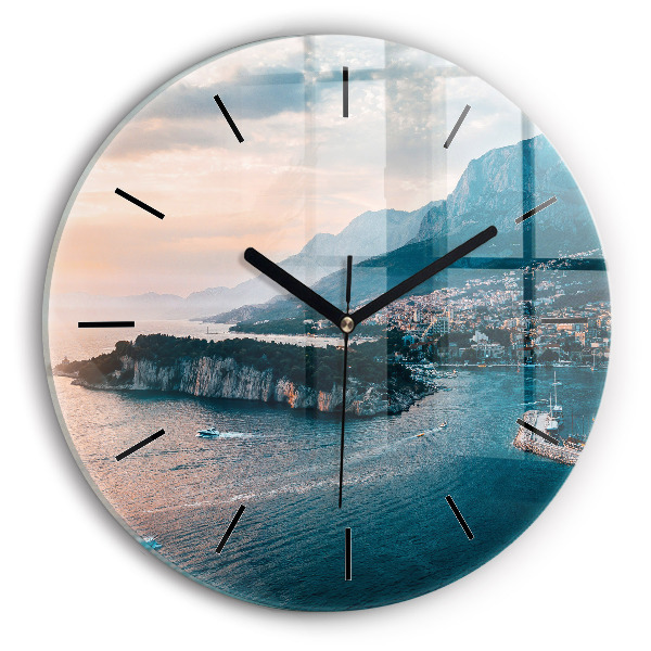 Reloj de pared redondo Isla en Croacia