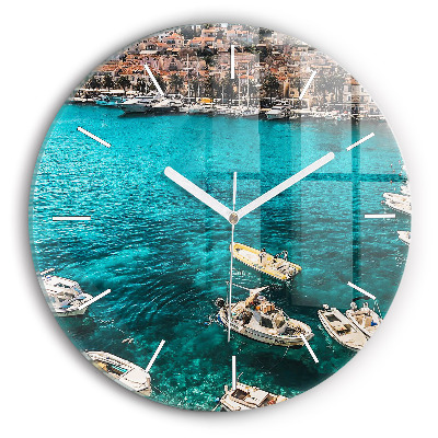 Reloj de pared redondo Barcos en Croacia