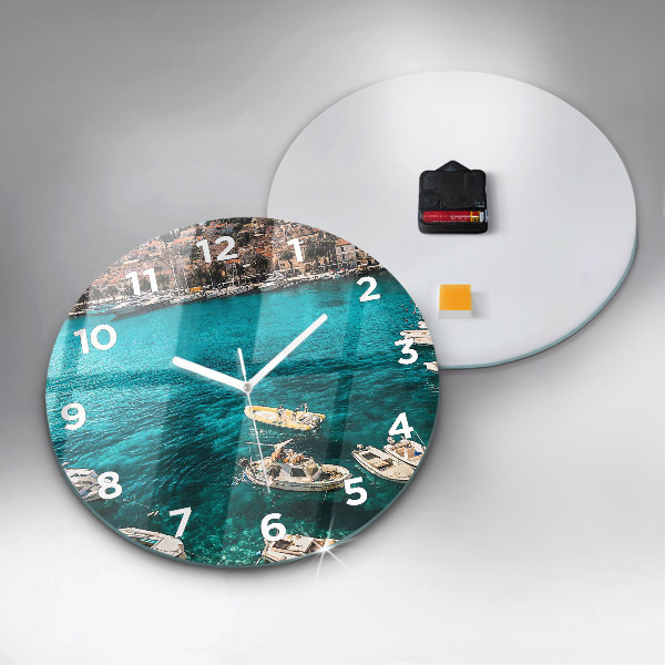 Reloj de pared redondo Barcos en Croacia