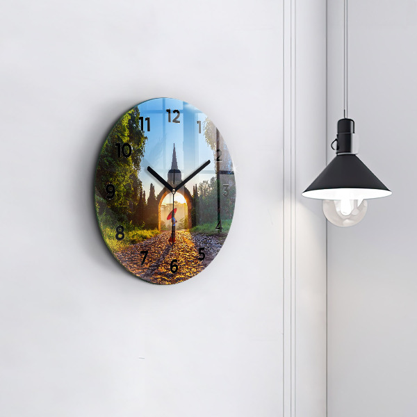 Reloj de pared redondo Parque Surat Thani Tailandia