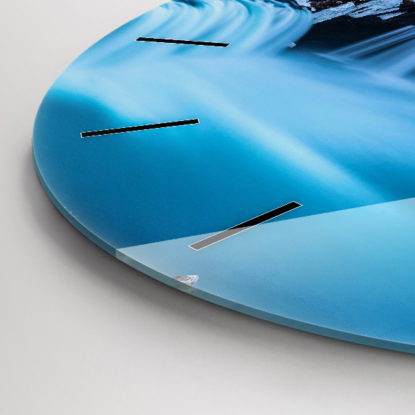 Reloj de pared redondo Cascada de Godafoss Islandia