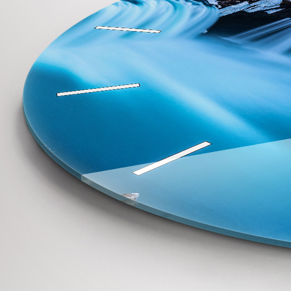 Reloj de pared redondo Cascada de Godafoss Islandia