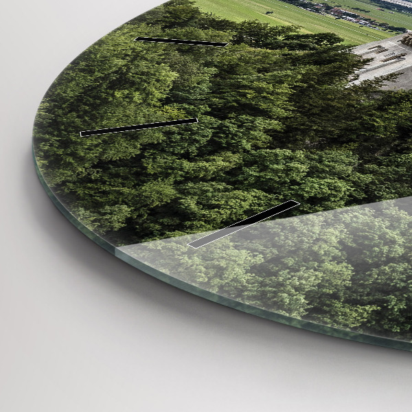 Reloj de cristal redondo Castillo de Neuschwanstein