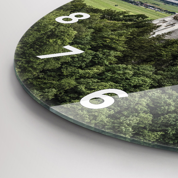 Reloj de cristal redondo Castillo de Neuschwanstein