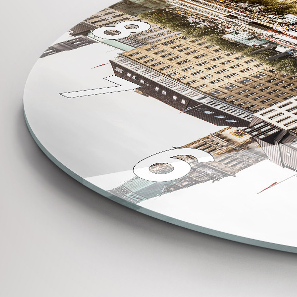 Reloj redondo pared Río Hamburgo, Alemania