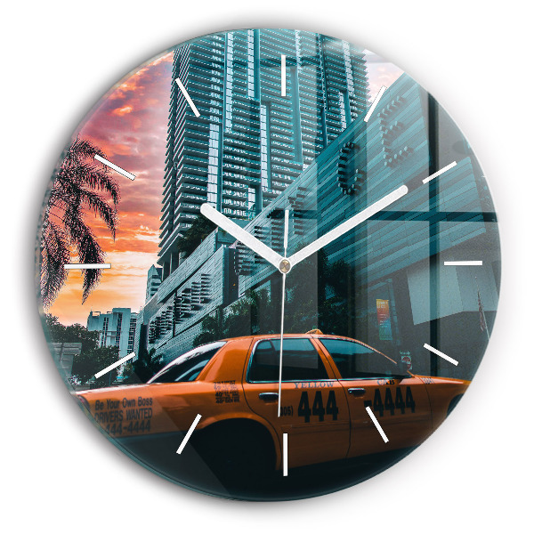 Reloj de pared redondo Miami, Florida