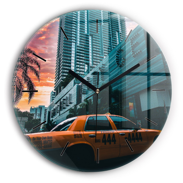 Reloj de pared redondo Miami, Florida