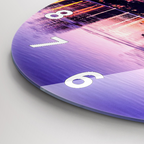 Reloj de pared redondo Río Hamburgo Alemania