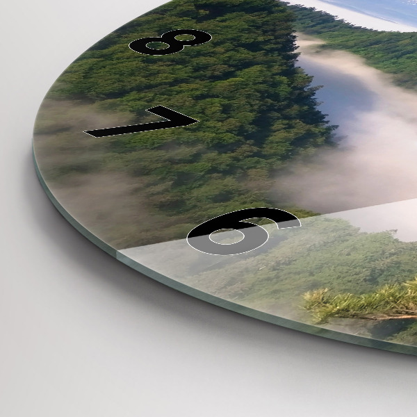 Reloj redondo pared Pico Sokolica en las montañas Pieniny