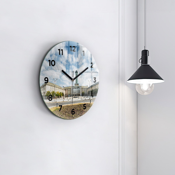 Reloj de pared redondo Panorama de Ostrava