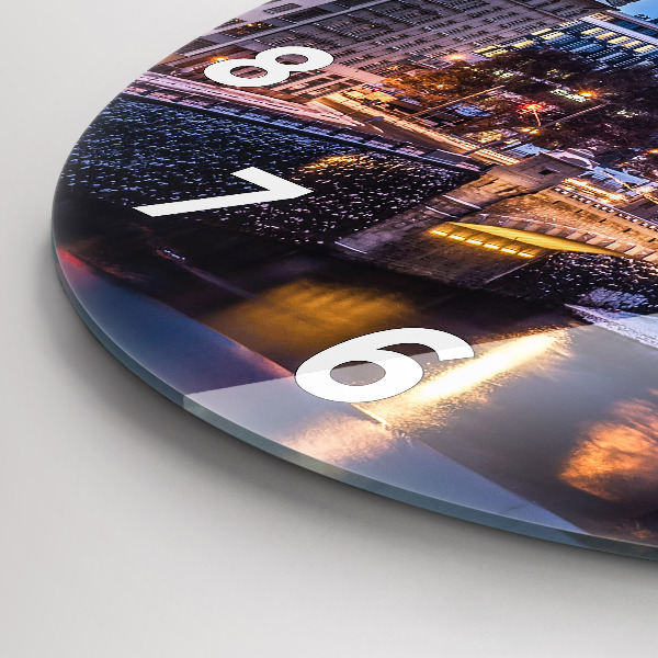 Reloj redondo pared Panorama de Pilsen