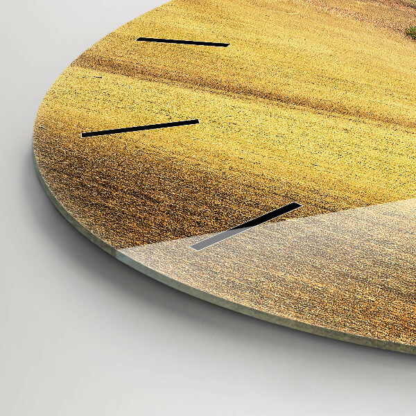 Reloj redondo pared Paisaje rural de Moravia