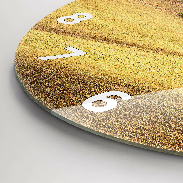 Reloj redondo pared Paisaje rural de Moravia