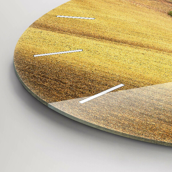 Reloj redondo pared Paisaje rural de Moravia