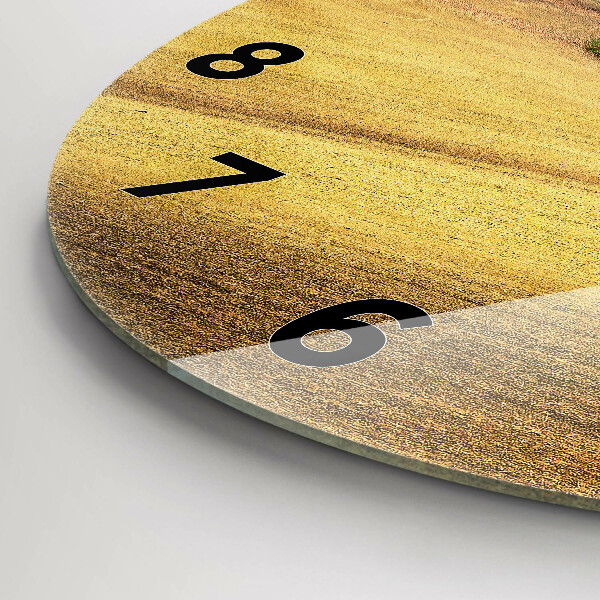 Reloj redondo pared Paisaje rural de Moravia