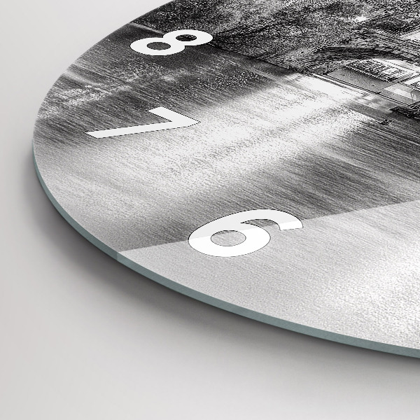 Reloj redondo pared Vista del Puente de Carlos Praga