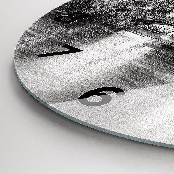 Reloj redondo pared Vista del Puente de Carlos Praga