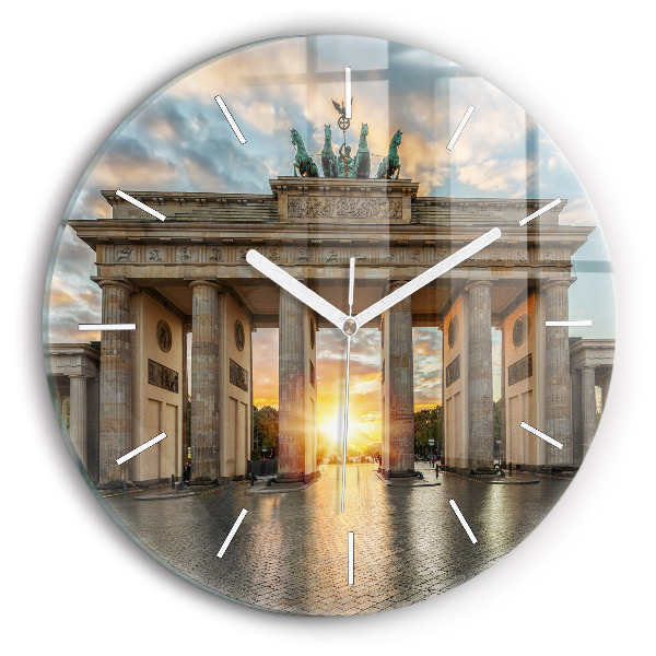 Reloj de pared redondo Puerta de Brandemburgo en Berlín