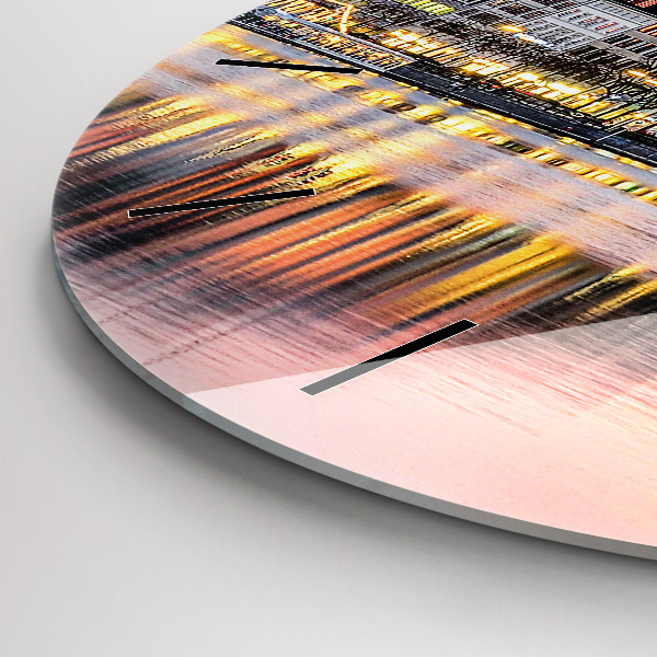 Reloj de cristal redondo Alster en Hamburgo