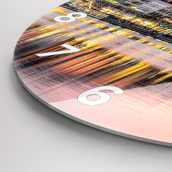 Reloj de cristal redondo Alster en Hamburgo