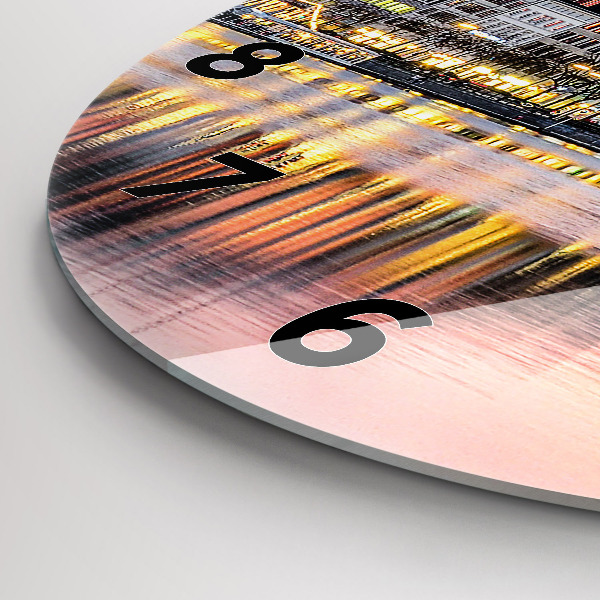 Reloj de cristal redondo Alster en Hamburgo