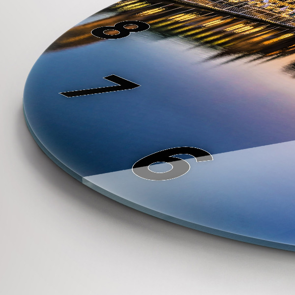 Reloj redondo pared Ayuntamiento de Hamburgo