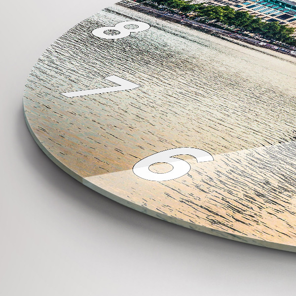 Reloj de pared redondo Binnenalster en Hamburgo