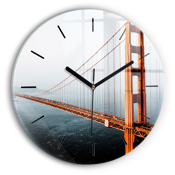 Reloj redondo pared Puente Golden Gate