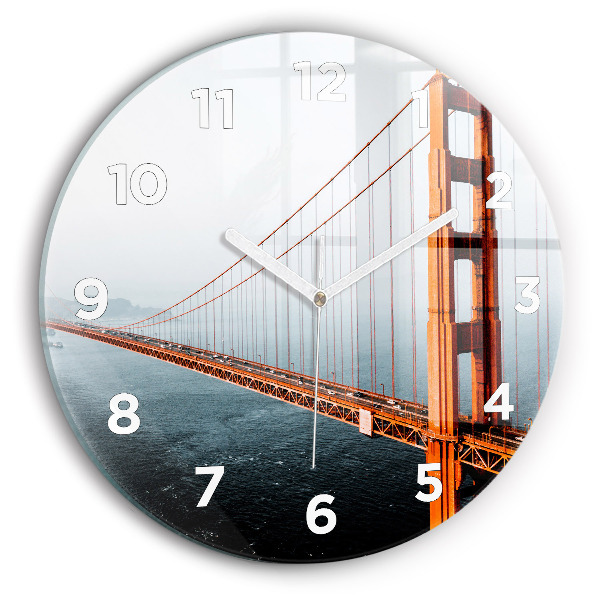 Reloj redondo pared Puente Golden Gate