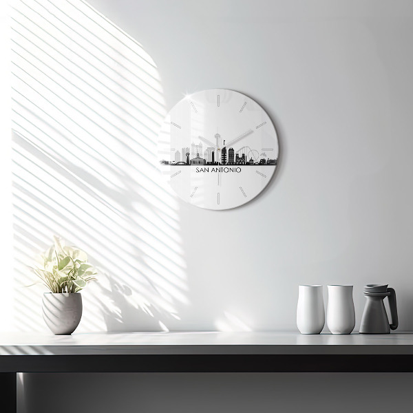 Reloj redondo pared Ciudad San Antonio Texas