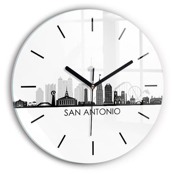 Reloj redondo pared Ciudad San Antonio Texas