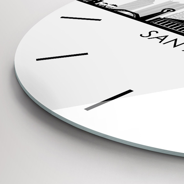 Reloj redondo pared Ciudad San Antonio Texas