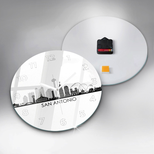 Reloj redondo pared Ciudad San Antonio Texas
