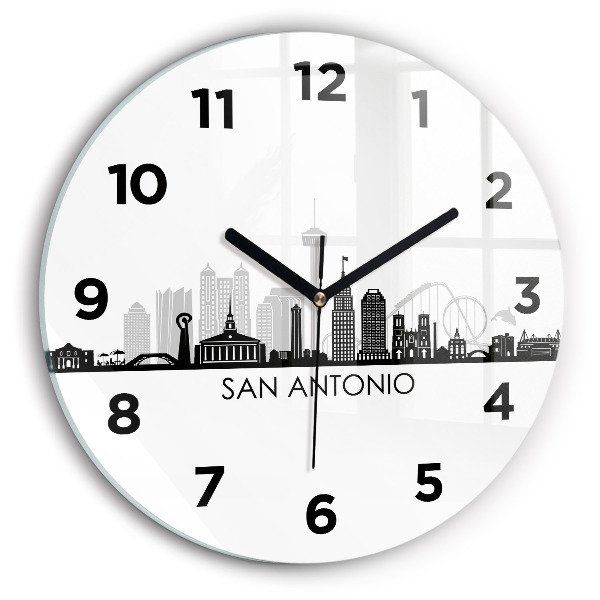 Reloj redondo pared Ciudad San Antonio Texas