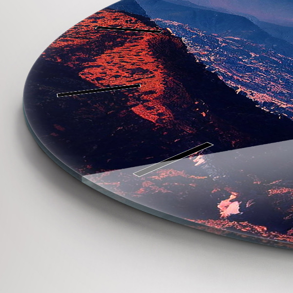 Reloj redondo pared Montañas en San Antonio USA