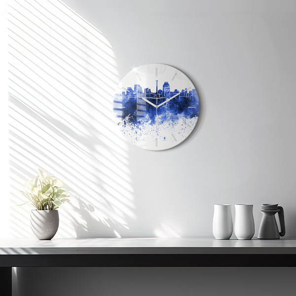 Reloj de cristal redondo Acuarela de San Antonio